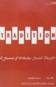 Tradition - A Journal of Orthodox Jewish Thought Volume 18 NO.3 Fall 1980